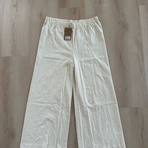 The Simple Folk cream wide leg pants - US 12